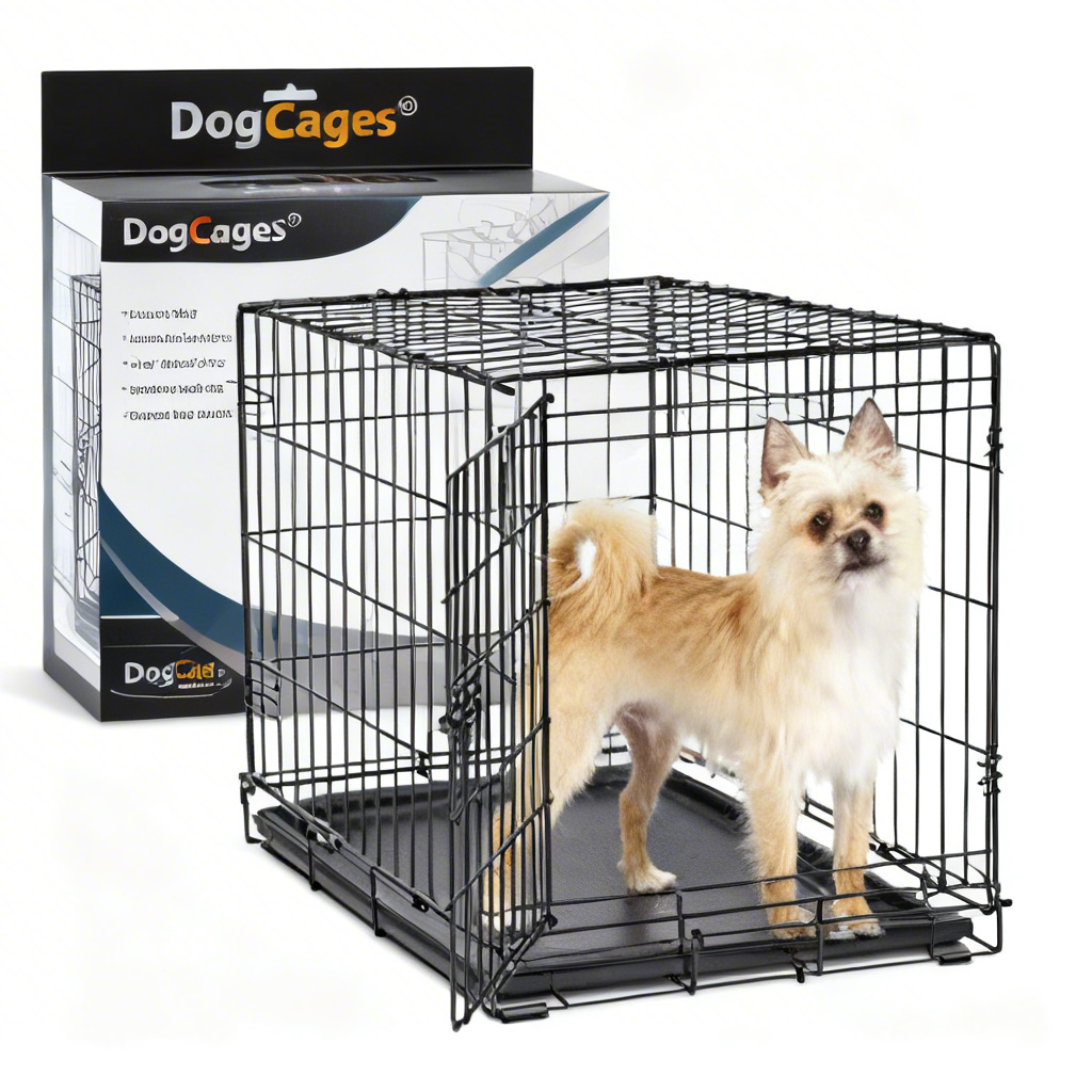DogCages® Pup’s Private Penthouse: Collapsible Metal Dog Crate with Removable Tray – Secure, Cozy Haven for Medium Dogs | Easy Clean, Space-Saving Design for Home, Training & Travel